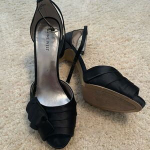 Black Satin Nine West